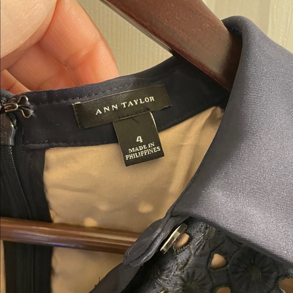 Ann Taylor Black and Gold Mini Dress - Picture 3 of 5